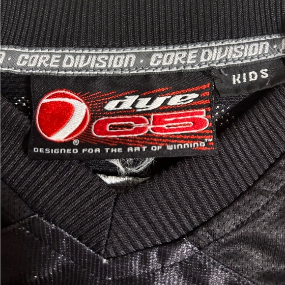 DYE C5 Core Division Paintball Jersey -  Padded Black Red Y2K Size Large - Picture 3 of 7